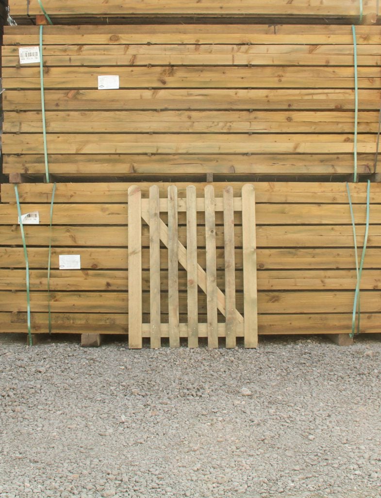Picket and Palisade gates for sale at Golden Larch Fencing.